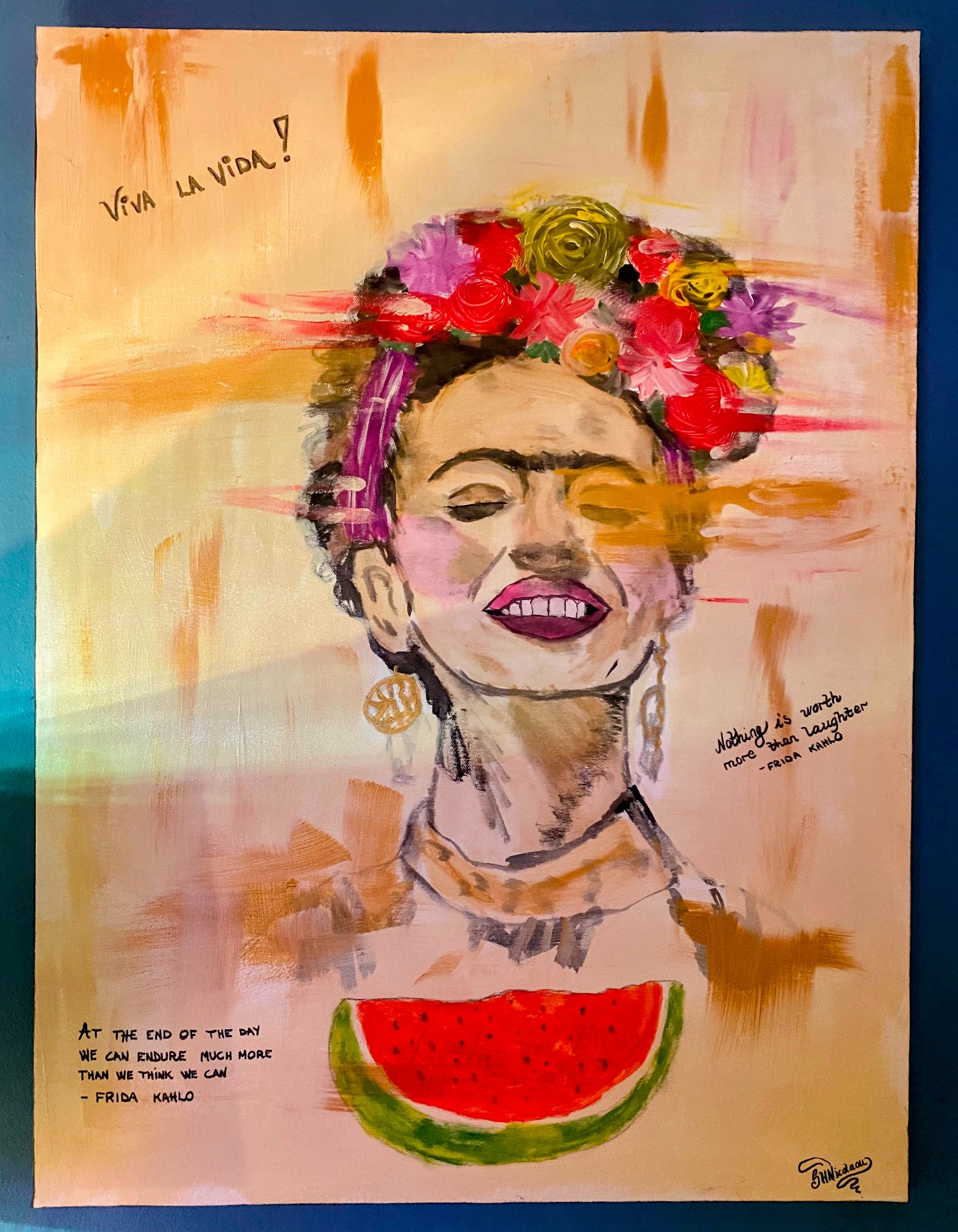 Frida- akrylmaleri 60x80cm Kr. 3500,-